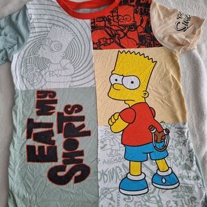 Bart Simpson Graphic Kids T-Shirt - Multicolor